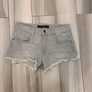 Grey jean shorts